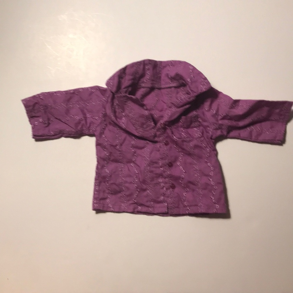 American Girl purple textured shirt